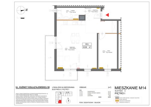 Plan Real-Construct Sp. z o.o. mieszkanie w inwestycji ul. Kuźnicy Kołłątajowskiej 68-68A Kuźnicy Kołłątajowskiej 68