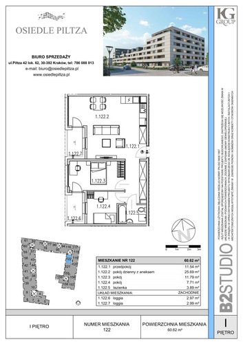 Plan KG Group Sp. z o.o. mieszkanie w inwestycji ul. Piltza - etap X Osiedle Piltza