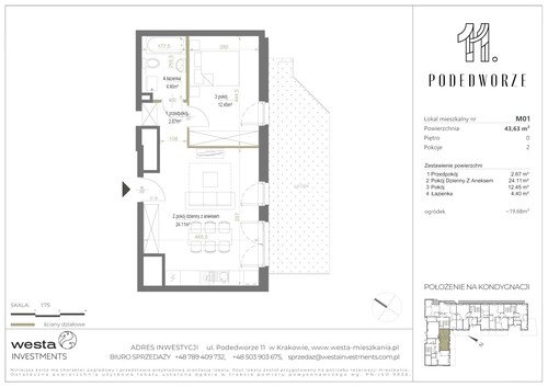 Plan Palladio Podedworze Pasek Paluch Sp. k. mieszkanie w inwestycji ul. Podedworze 11 Podedworze 11