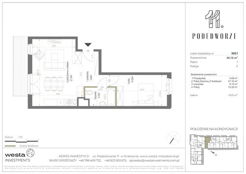 Plan Palladio Podedworze Pasek Paluch Sp. k. mieszkanie w inwestycji ul. Podedworze 11 Podedworze 11