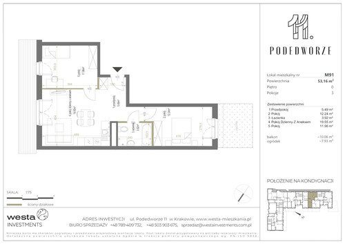 Plan Palladio Podedworze Pasek Paluch Sp. k. mieszkanie w inwestycji ul. Podedworze 11 Podedworze 11