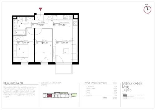 Plan Real-Construct Sp. z o.o. mieszkanie w inwestycji ul. Pękowicka 94 Pękowicka 94