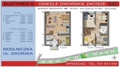 Plan Dewi Invest Sp. z o.o. dom w inwestycji Modlniczka, ul. Dworska Osiedle Dworskie Zacisze