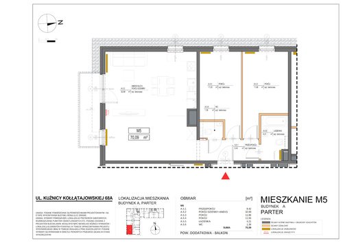 Plan Real-Construct Sp. z o.o. mieszkanie w inwestycji ul. Kuźnicy Kołłątajowskiej 68-68A Kuźnicy Kołłątajowskiej 68