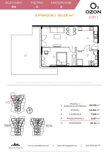 Plan Megapolis mieszkanie w inwestycji ul. Banacha Osiedle OZON Etap 5