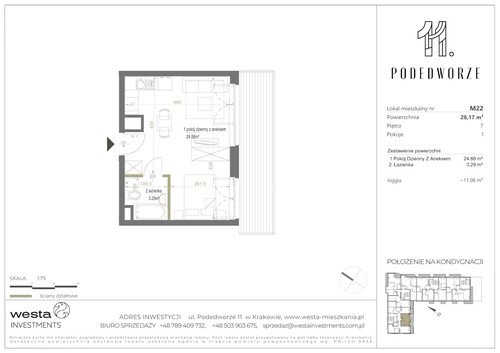 Plan Palladio Podedworze Pasek Paluch Sp. k. mieszkanie w inwestycji ul. Podedworze 11 Podedworze 11