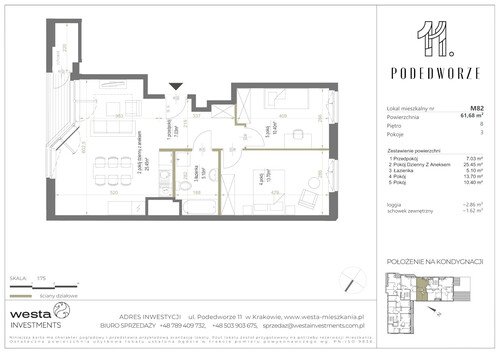 Plan Palladio Podedworze Pasek Paluch Sp. k. mieszkanie w inwestycji ul. Podedworze 11 Podedworze 11