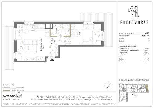 Plan Palladio Podedworze Pasek Paluch Sp. k. mieszkanie w inwestycji ul. Podedworze 11 Podedworze 11