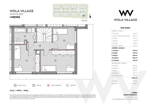 Plan Wola Village Urba CK Sp. z o.o. Sp. k. mieszkanie w inwestycji ul. Podłużna Wola Village - etap IA i IB 