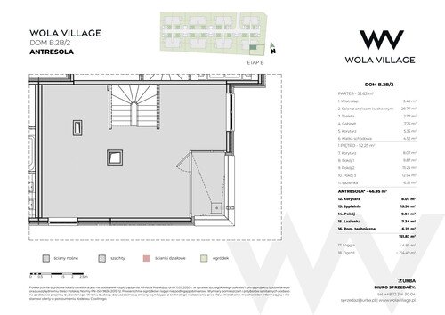 Plan Wola Village Urba CK Sp. z o.o. Sp. k. mieszkanie w inwestycji ul. Podłużna Wola Village - etap IA i IB 