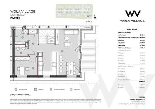 Plan Wola Village Urba CK Sp. z o.o. Sp. k. mieszkanie w inwestycji ul. Podłużna Wola Village - etap IA i IB 