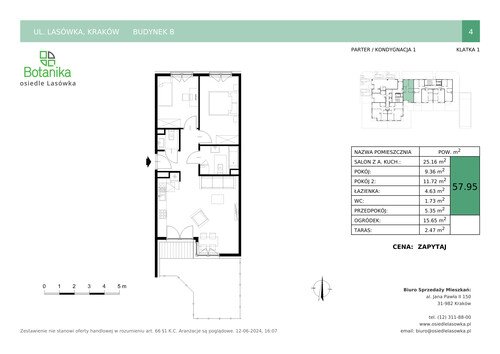 Plan Stylhut Plus sp. z o.o. mieszkanie w inwestycji ul. Lasówka Osiedle Lasówka - bud. B