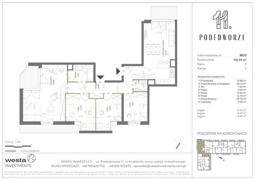 Plan Palladio Podedworze Pasek Paluch Sp. k. mieszkanie w inwestycji ul. Podedworze 11 Podedworze 11