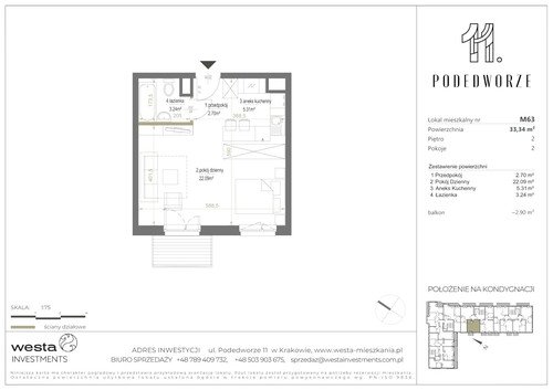 Plan Palladio Podedworze Pasek Paluch Sp. k. mieszkanie w inwestycji ul. Podedworze 11 Podedworze 11