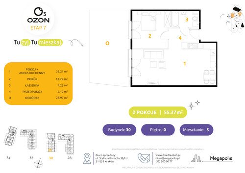 Plan Megapolis mieszkanie w inwestycji ul. Banacha Osiedle OZON Etap 7