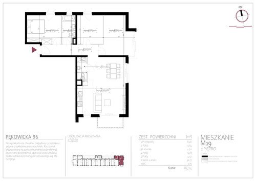 Plan Hopfen Sp. z o.o. mieszkanie w inwestycji ul. Pękowicka 96 Pękowicka 96