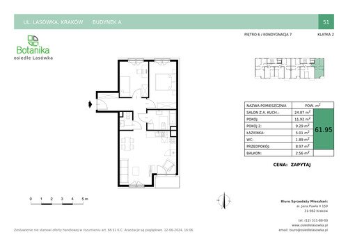 Plan Stylhut Plus sp. z o.o. mieszkanie w inwestycji ul. Lasówka Osiedle Lasówka - bud. A