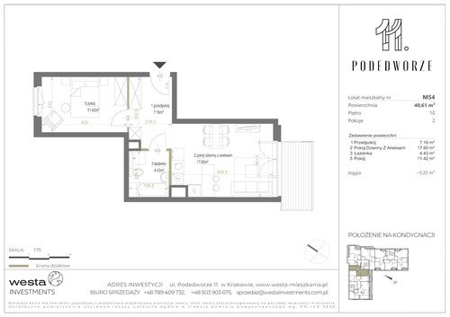 Plan Palladio Podedworze Pasek Paluch Sp. k. mieszkanie w inwestycji ul. Podedworze 11 Podedworze 11