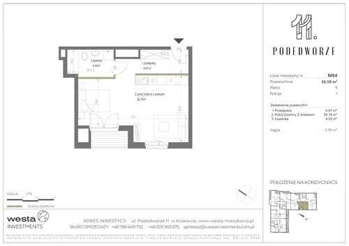 Plan Palladio Podedworze Pasek Paluch Sp. k. mieszkanie w inwestycji ul. Podedworze 11 Podedworze 11