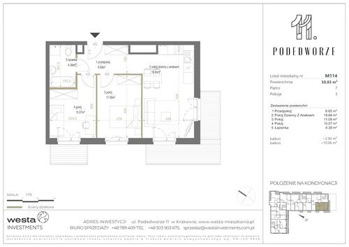 Plan Palladio Podedworze Pasek Paluch Sp. k. mieszkanie w inwestycji ul. Podedworze 11 Podedworze 11