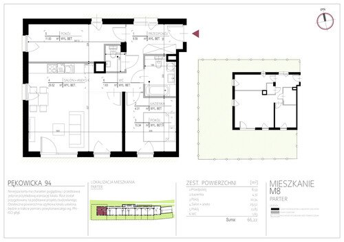 Plan Real-Construct Sp. z o.o. mieszkanie w inwestycji ul. Pękowicka 94 Pękowicka 94