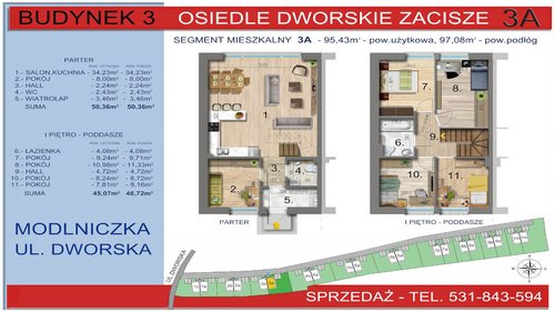 Plan Dewi Invest Sp. z o.o. dom w inwestycji Modlniczka, ul. Dworska Osiedle Dworskie Zacisze