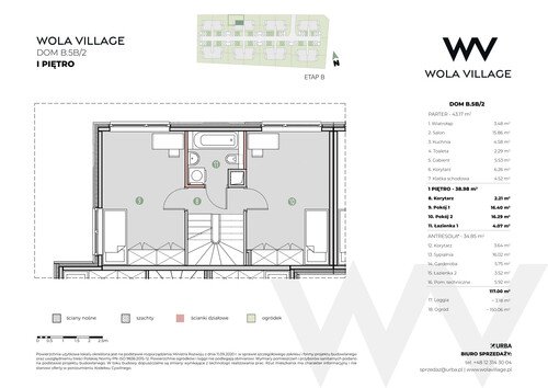 Plan Wola Village Urba CK Sp. z o.o. Sp. k. mieszkanie w inwestycji ul. Podłużna Wola Village - etap IA i IB 