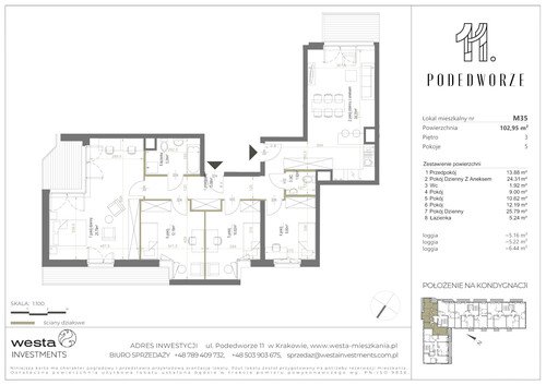 Plan Palladio Podedworze Pasek Paluch Sp. k. mieszkanie w inwestycji ul. Podedworze 11 Podedworze 11