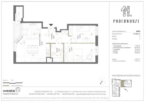 Plan Palladio Podedworze Pasek Paluch Sp. k. mieszkanie w inwestycji ul. Podedworze 11 Podedworze 11