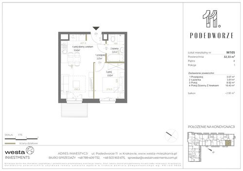 Plan Palladio Podedworze Pasek Paluch Sp. k. mieszkanie w inwestycji ul. Podedworze 11 Podedworze 11