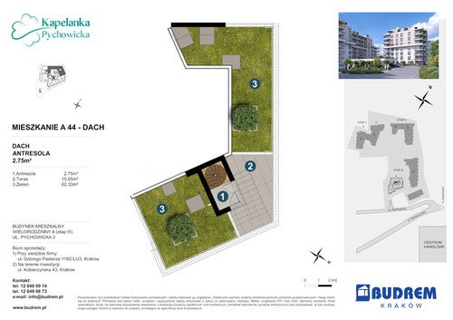 Plan BUDREM mieszkanie w inwestycji ul. Pychowicka 3 Kapelanka-Pychowicka - budynek A