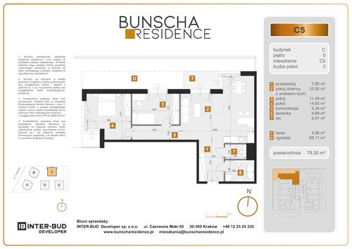 Plan Inter-Bud Developer Sp. z o.o. mieszkanie w inwestycji ul. Bunscha Bunscha Residence (wkrótce w sprzedaży) 