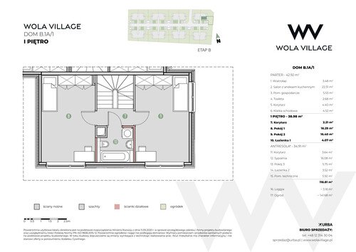 Plan Wola Village Urba CK Sp. z o.o. Sp. k. mieszkanie w inwestycji ul. Podłużna Wola Village - etap IA i IB 