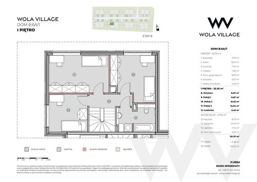 Plan Wola Village Urba CK Sp. z o.o. Sp. k. mieszkanie w inwestycji ul. Podłużna Wola Village - etap IA i IB 