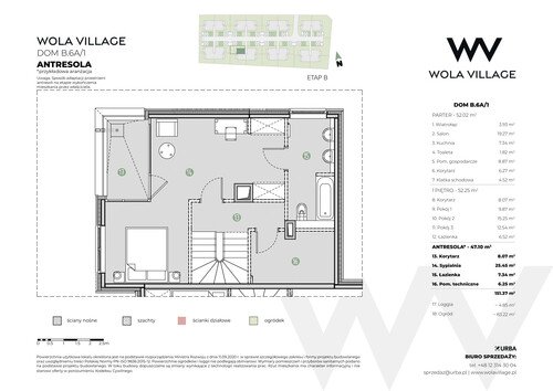 Plan Wola Village Urba CK Sp. z o.o. Sp. k. mieszkanie w inwestycji ul. Podłużna Wola Village - etap IA i IB 