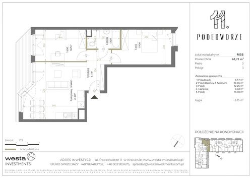 Plan Palladio Podedworze Pasek Paluch Sp. k. mieszkanie w inwestycji ul. Podedworze 11 Podedworze 11