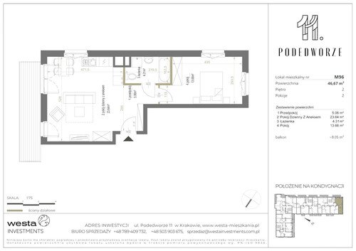 Plan Palladio Podedworze Pasek Paluch Sp. k. mieszkanie w inwestycji ul. Podedworze 11 Podedworze 11