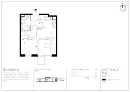 Plan Real-Construct Sp. z o.o. mieszkanie w inwestycji ul. Pękowicka 94 Pękowicka 94