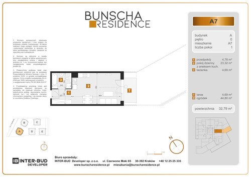 Plan Inter-Bud Developer Sp. z o.o. mieszkanie w inwestycji ul. Bunscha Bunscha Residence (wkrótce w sprzedaży) 