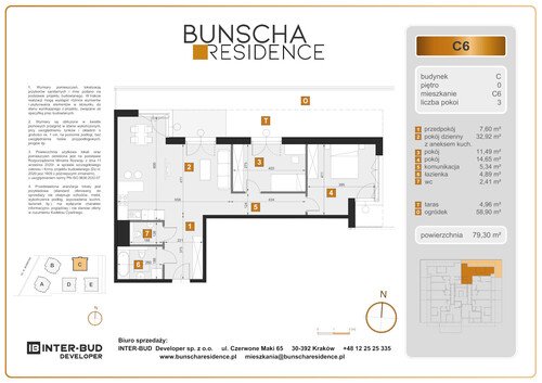 Plan Inter-Bud Developer Sp. z o.o. mieszkanie w inwestycji ul. Bunscha Bunscha Residence (wkrótce w sprzedaży) 