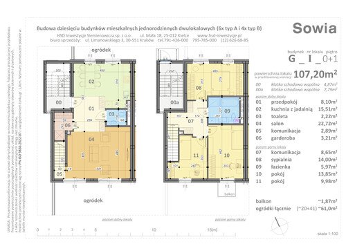 Plan HSD Inwestycje Siemienowicza Sp. z o.o. mieszkanie w inwestycji ul. Sowia Sowia
