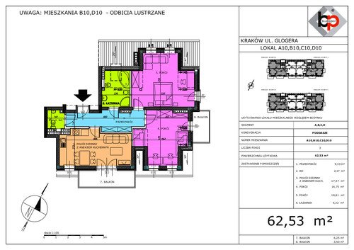 Plan Budopol Sp. z o.o. mieszkanie w inwestycji ul. Glogera Glogera Park
