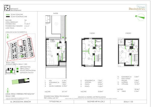 Plan Tętnowski Development dom w inwestycji ul. Drożdżowa Nowa Drożdżownia - I etap