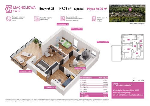 Plan 4K Development dom w inwestycji Wieliczka, ul. Magnoliowa Magnoliowa Twin