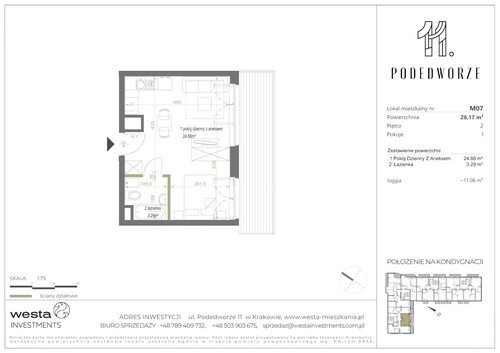 Plan Palladio Podedworze Pasek Paluch Sp. k. mieszkanie w inwestycji ul. Podedworze 11 Podedworze 11