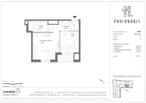 Plan Palladio Podedworze Pasek Paluch Sp. k. mieszkanie w inwestycji ul. Podedworze 11 Podedworze 11