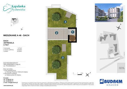 Plan BUDREM mieszkanie w inwestycji ul. Pychowicka 3 Kapelanka-Pychowicka - budynek A