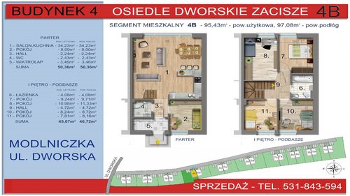 Plan Dewi Invest Sp. z o.o. dom w inwestycji Modlniczka, ul. Dworska Osiedle Dworskie Zacisze