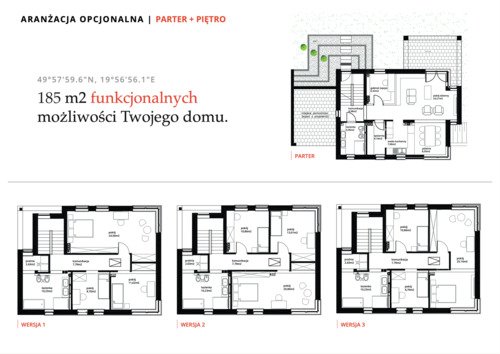 Plan ROXTON Sp. z o.o. Sp.k. dom w inwestycji Wrząsowice, ul. Wrzosowa 78A-D i 80A-E Domy Odkrywców