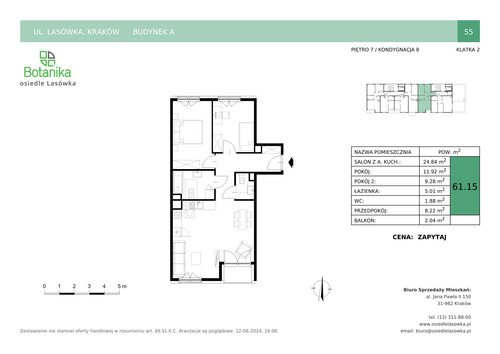 Plan Stylhut Plus sp. z o.o. mieszkanie w inwestycji ul. Lasówka Osiedle Lasówka - bud. A